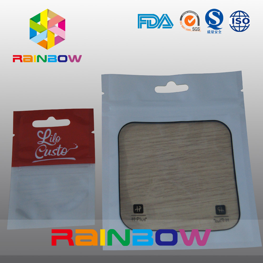 পণ্য জন্য স্বচ্ছ উইন্ডো সঙ্গে Mylar Zipplock ব্যাগ প্লাস্টিক পাইচ প্যাকেজিং