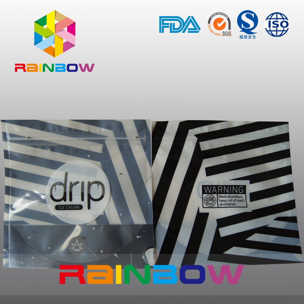 জেব্রা স্ট্রিপস নোন ড্রিপ ব্যাগ, স্টাইলিশ কম্পোজিট মাইলার পাউচ