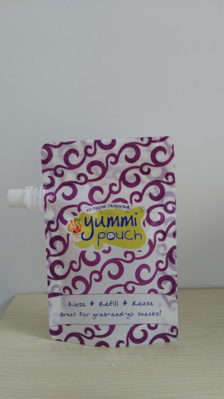 কাস্টমাইজড 5oz বিপিএ ফ্রি Ziplock সঙ্গে শিশুর খাদ্য পাউন্ড আপ স্ট্যান্ড