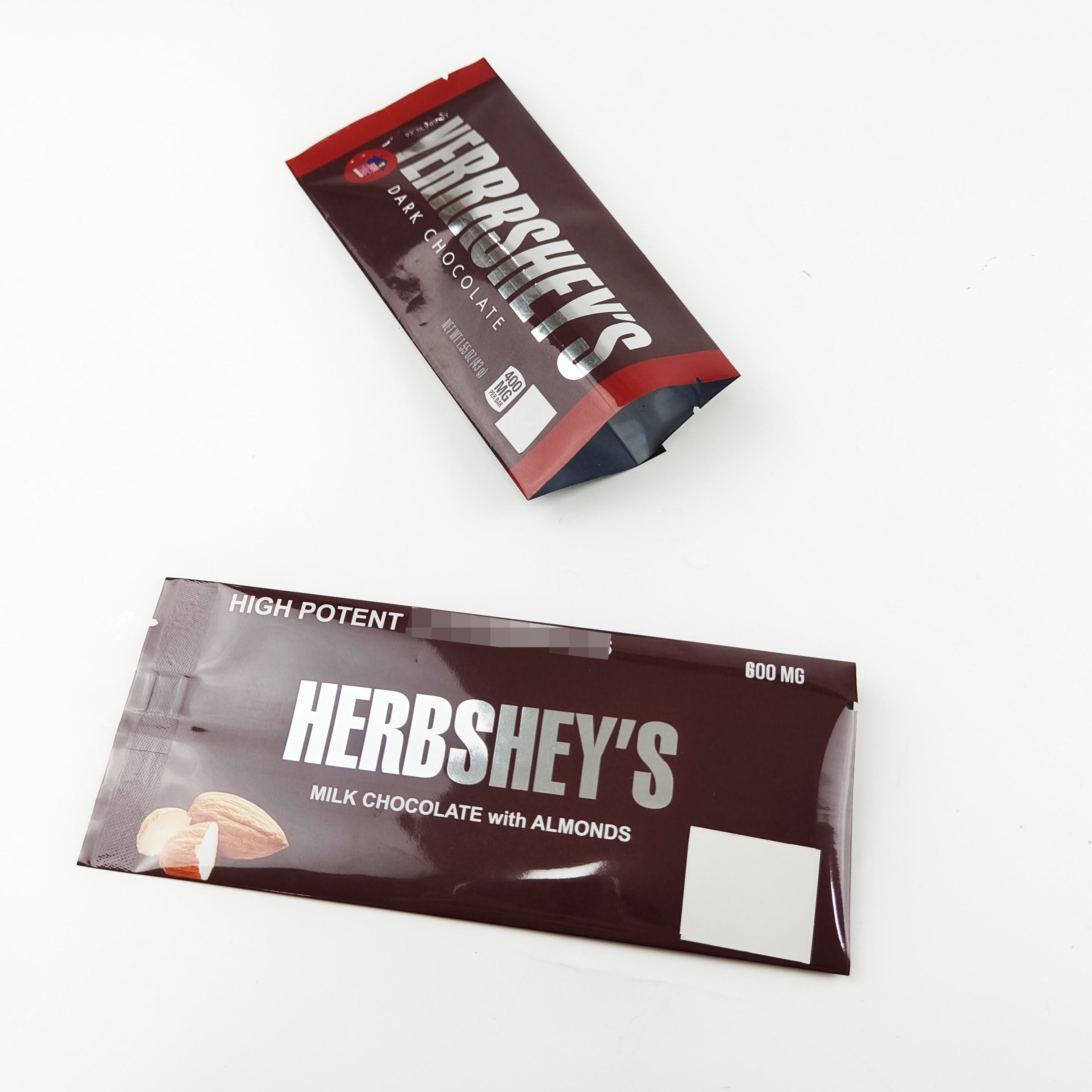 600mg চকলেট প্যাকেজিং পাউচ কাস্টম লোগো ফয়েল ব্যাগ চকোলেট প্যাকিং প্যাকিং