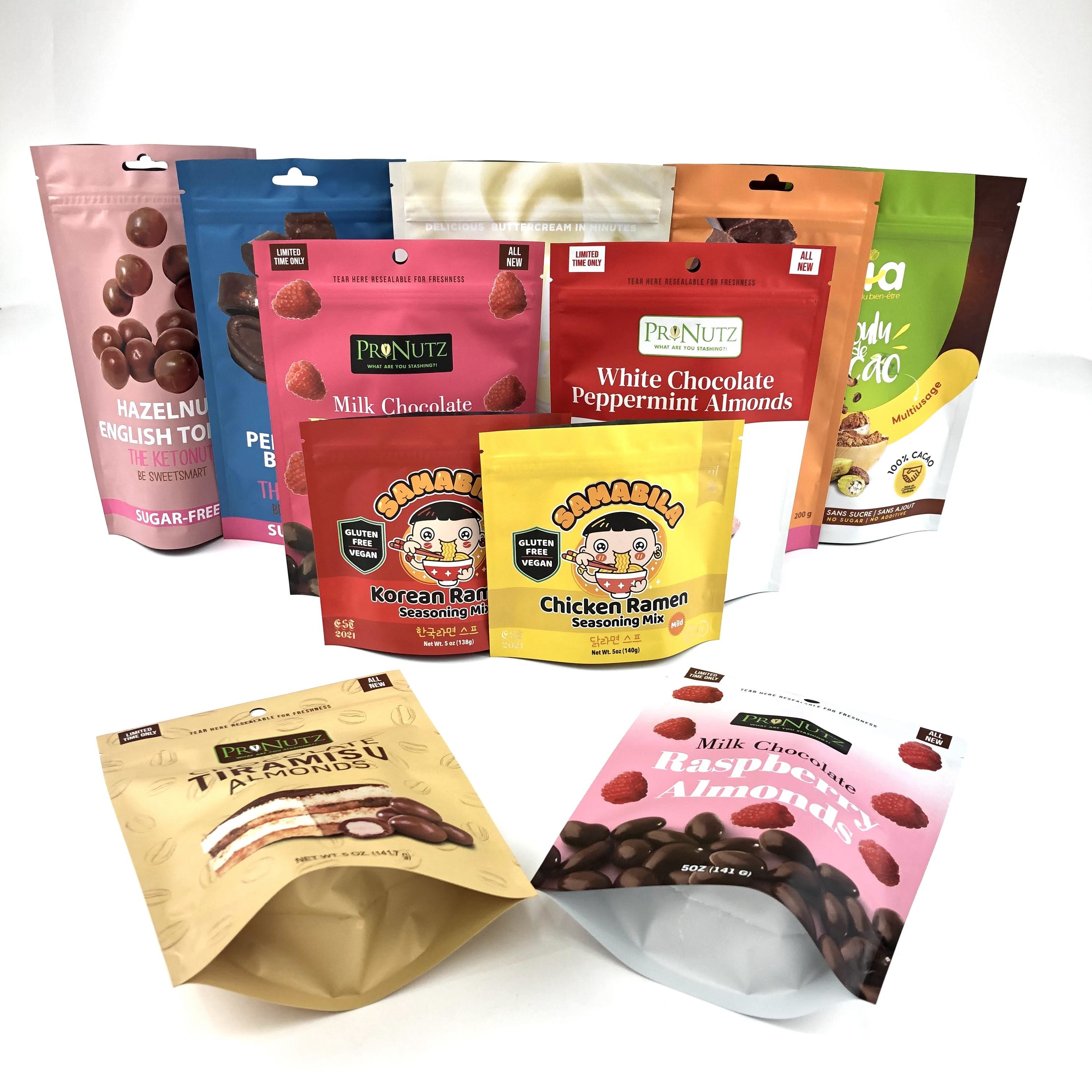 ডিজিটাল প্যাকেজিং 3.5g ভোজ্য খাদ্য স্ট্যান্ড আপ ব্যাগ জিপলক গন্ধ প্রুফ প্লাস্টিক ব্যাগ