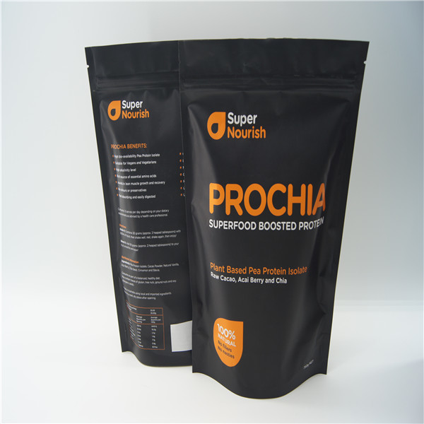 ফয়েল রেখাযুক্ত ফয়েল ziplock ব্যাগ, প্রোটিন পাউডার / খাদ্য ফয়েল প্যাকেজিং ব্যাগ