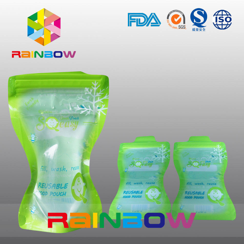 তরল স্পাউট পাউচ প্যাকেজিং, spout সঙ্গে শিশুর থলি দাঁড়ানো