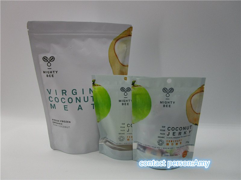 কাস্টমাইজড খাদ্য গ্রেড ক্যান্ডি প্লাস্টিক প্যাকেজিং ব্যাগ 30g 43g জipper শীর্ষ সীল