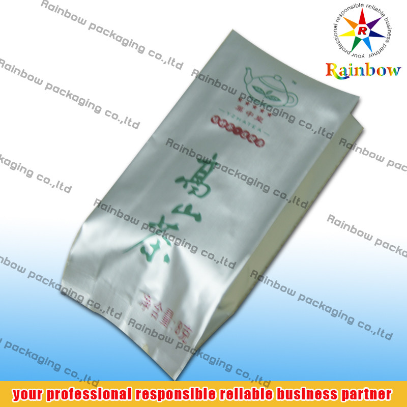 পিইটি / AL / PE সাইড Gusset সঙ্গে চা ব্যাগ প্যাকেজিং স্ট্যান্ড