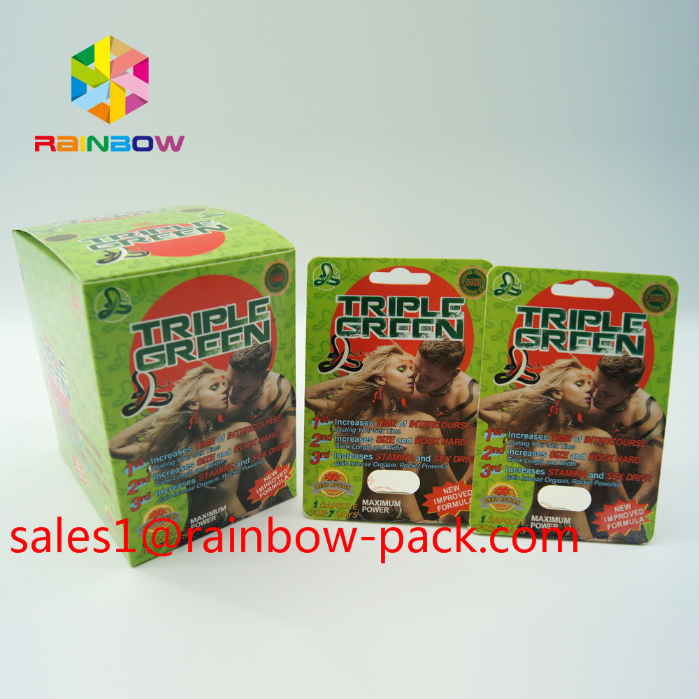 কালো মamba ডিসপ্লে বক্স সেক্স বর্ধনশীল পিলস প্যাকেজিং কার্ড 3 ডি ইফেক্ট সেক্স পিল