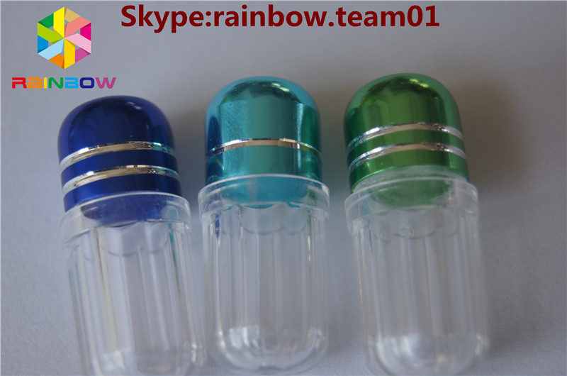 লিঙ্গ সম্প্রসারণ ক্যাপসুল / সেক্স পিল রিং ক্যাপ সহ প্লাস্টিকের ঔষধের বোতল