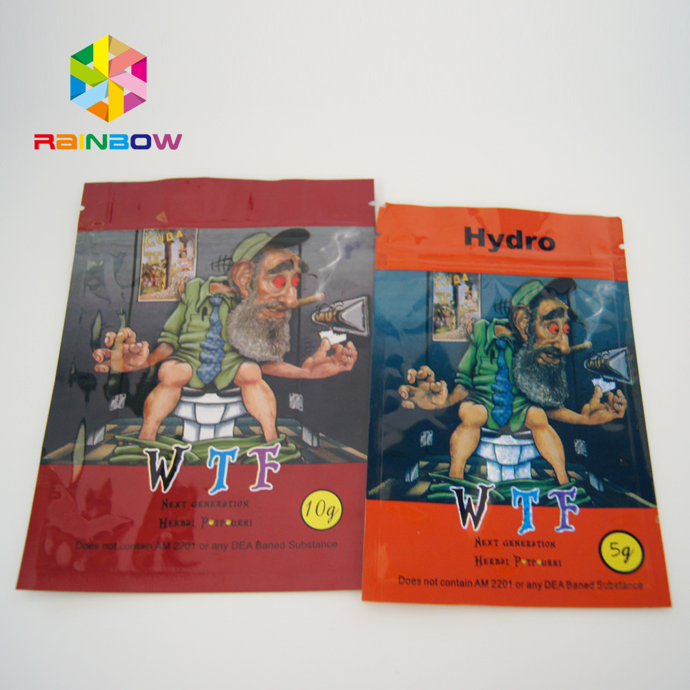 মিষ্টি পাতা ক্যানবাইস রাসায়নিক পাউডার ছোট তাপ সীল ব্যাগ জিপার এবং টিয়ার নেশা সঙ্গে