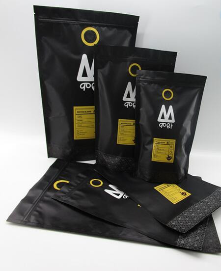 নিরাপদ 16 ওজ প্রাকৃতিক উইন্ডো / জিপার Doypack প্যাকেজিং সঙ্গে পাউন্ড আপ স্ট্যান্ড