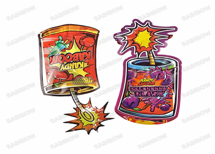 কাস্টম লোগো ডাই কাট জিপলক ব্যাগ ছোট 3.5 গ্রাম ফুড গ্রেড প্যাকেজিং গন্ধ প্রুফ জিপার