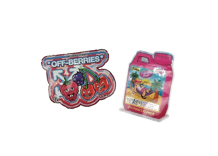 বিশেষ আকৃতির চাইল্ডপ্রুফ জিপ লক ব্যাগ রিসেলযোগ্য 3.5g - 28g স্মেল প্রুফ পাউচ