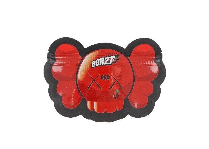 কাস্টম লোগো মুদ্রিত প্লাস্টিকের গন্ধ প্রুফ পাউচ 0.125oz 1oz জিপলক ভোজ্য মাইলার ব্যাগ