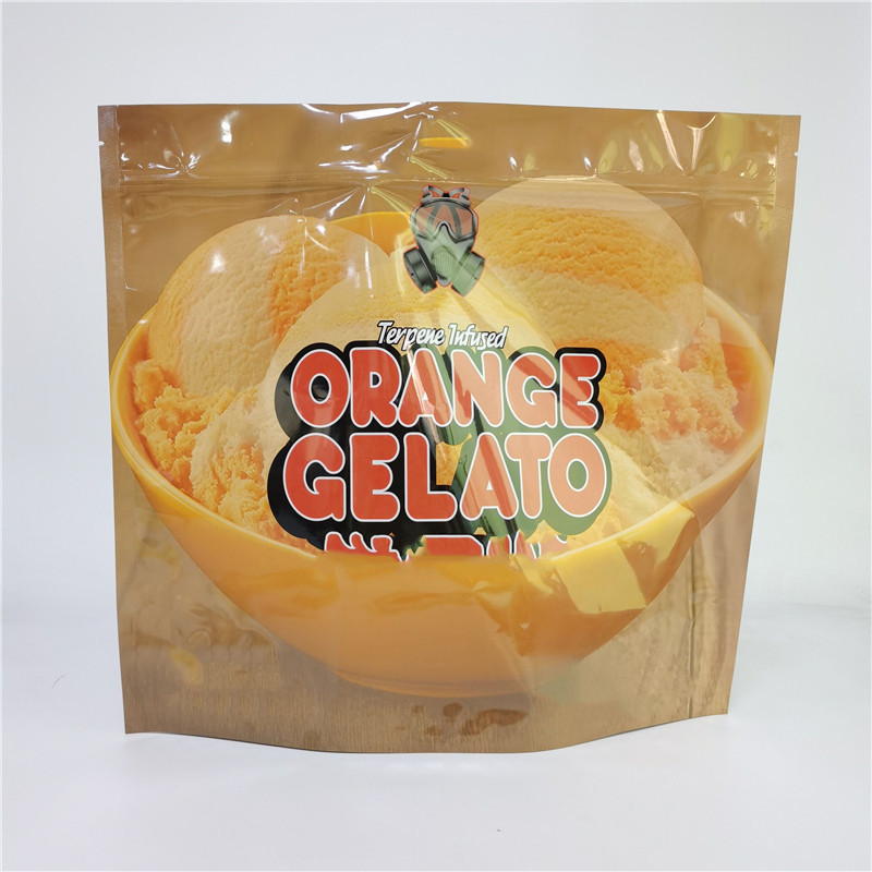 ডিজিটাল প্রিন্টিং ব্যাগ 3.5G 1LB নরম টাচ হলোগ্রাফিক ব্যাগ উচ্চ বাধা গন্ধ প্রুফ শিশু প্রুফ জিপার স্ট্যান্ড আপ ব্যাগ