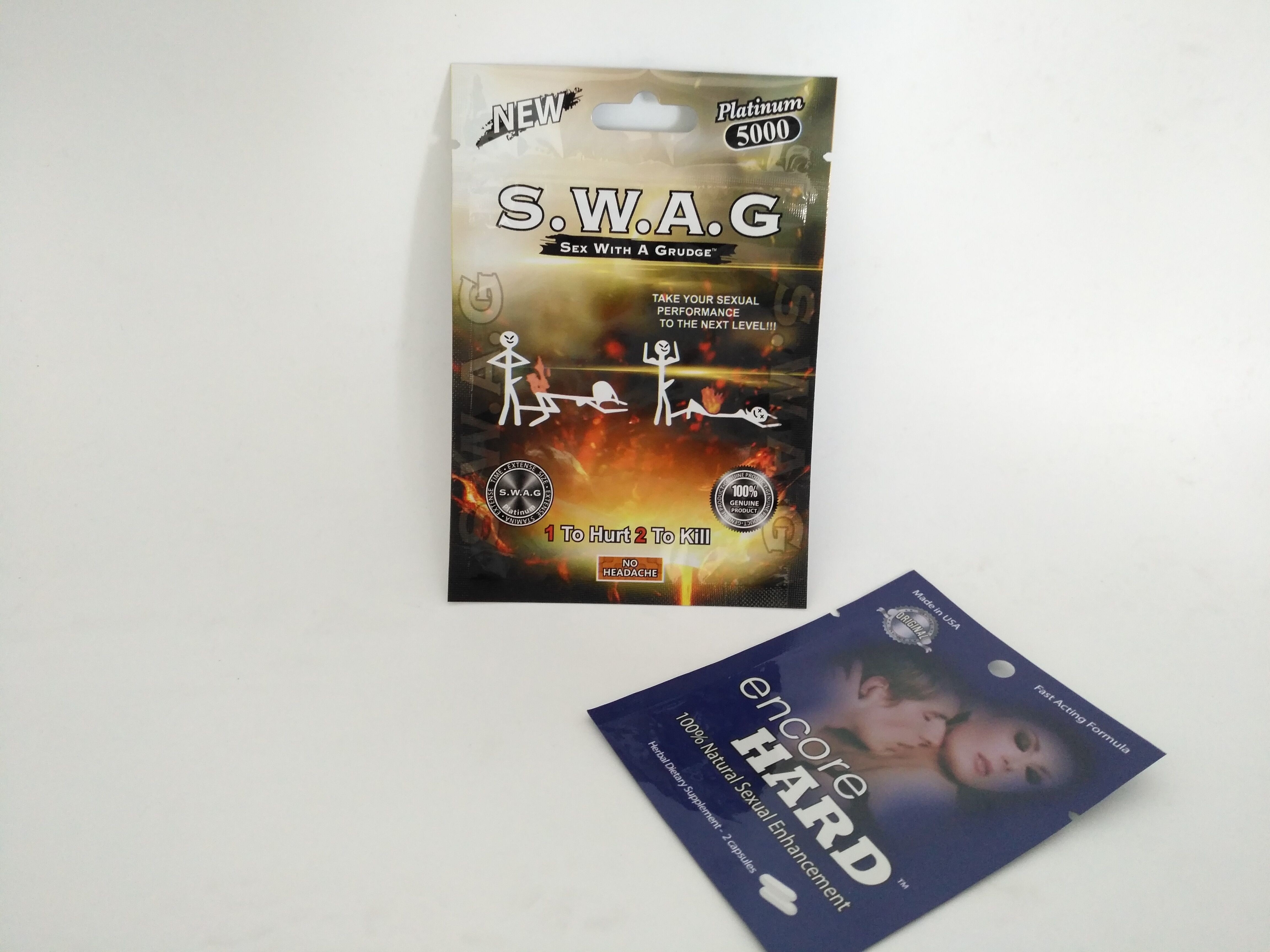 3 পার্শ্ব সীল পিল প্যাকেজিং পাউন্ড ব্যাগ Encore হার্ড ক্যাপসুল পাউডার জন্য টিয়ার নোট