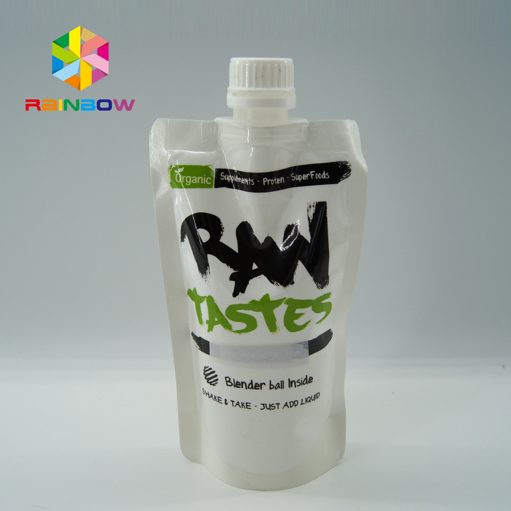 কাস্টমাইজড মধু প্যাকেজিং ব্যাগ স্পাউট / মৌমাছি মধুর জন্য থলিতে দাঁড়ানো