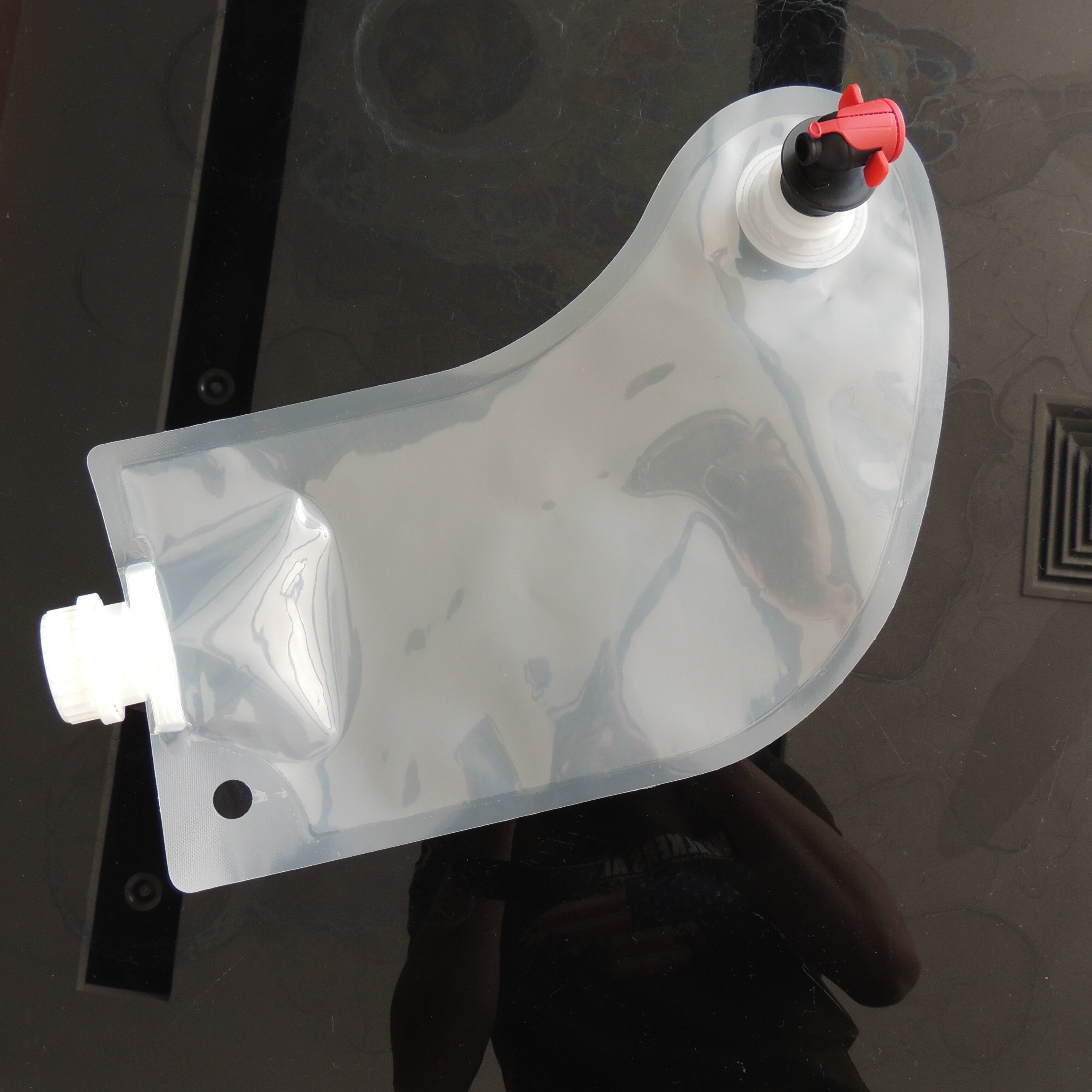 হট বিক্রয় ক্রিসমাস স্টকিংস 1L ওয়াইন / পানীয় / ফল স্বচ্ছ মদ ওয়াইন