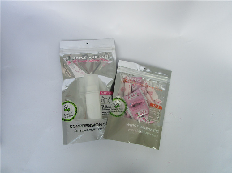 আন্ডারওয়্যার জন্য ziplock / ziplock ব্যাগ / জipper ব্যাগ সঙ্গে উচ্চ মানের তিনপাশের সীল ব্যাগ