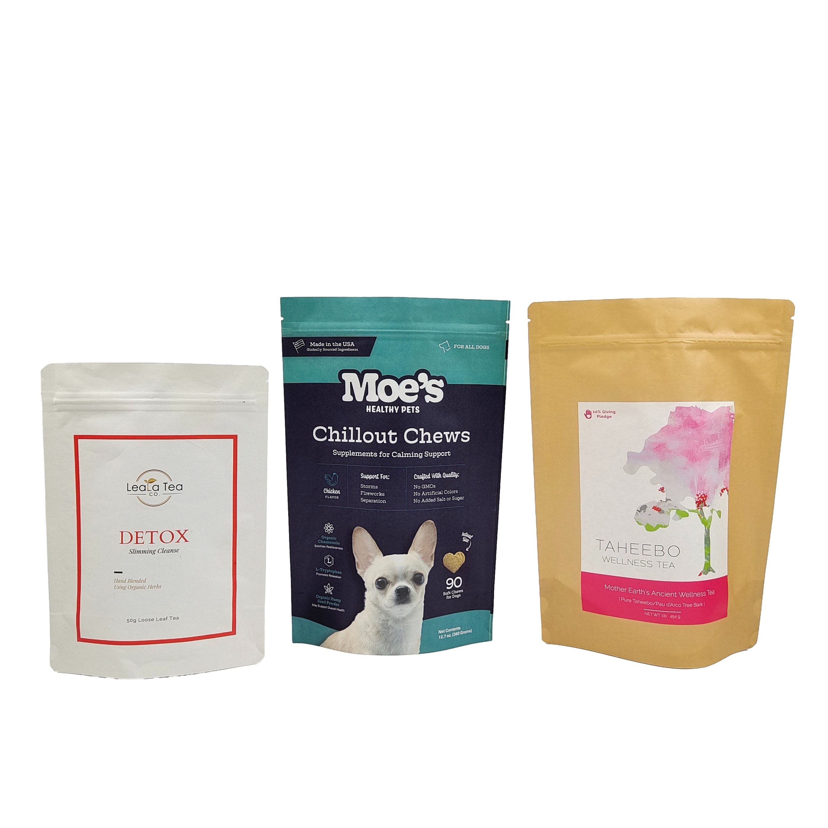 কাস্টম জিপলক ম্যাট বায়োডেগ্রেডেবল ব্যাগ অ্যালুমিনিয়াম ফয়েল পুনরায় সিলযোগ্য খাদ্য গ্রেড কফি মটরশুটি চা বাদাম স্ন্যাক ডয়প্যাক