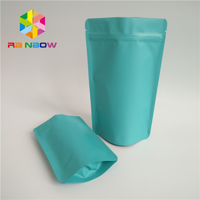 প্রাকৃতিক সবুজ চা ব্যাগ প্যাকেজিং ম্যাট সারফেস স্বয়ং স্থায়ী Ziplock