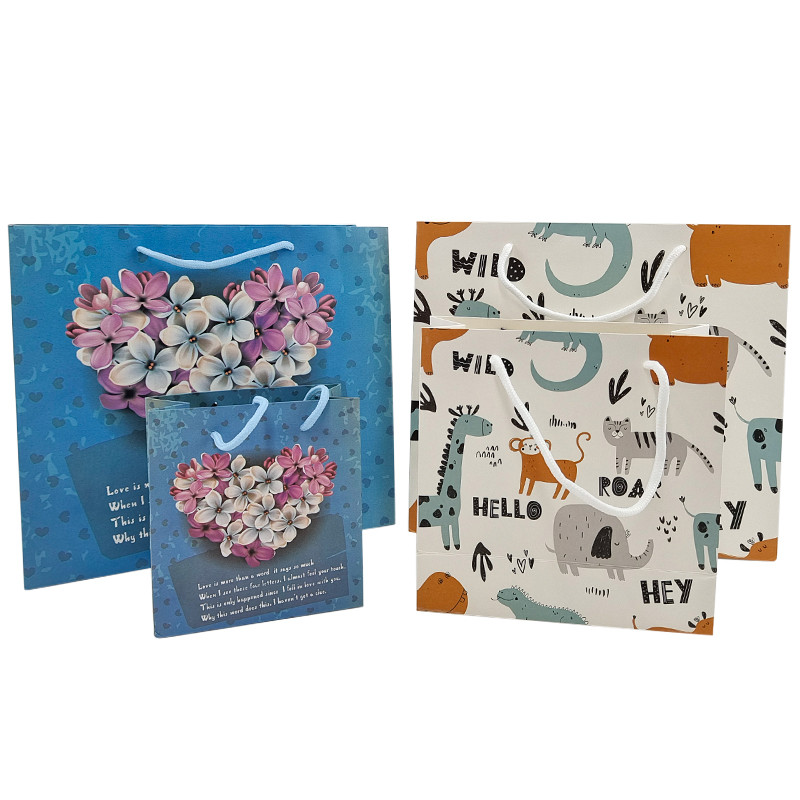 কাস্টমাইজেশন প্যাকেজিং কাগজ ক্রেফট ব্যাগ উচ্চ মানের জৈববিন্যাসযোগ্য শপিং ব্যাগ কাপড়ের ব্যাগ