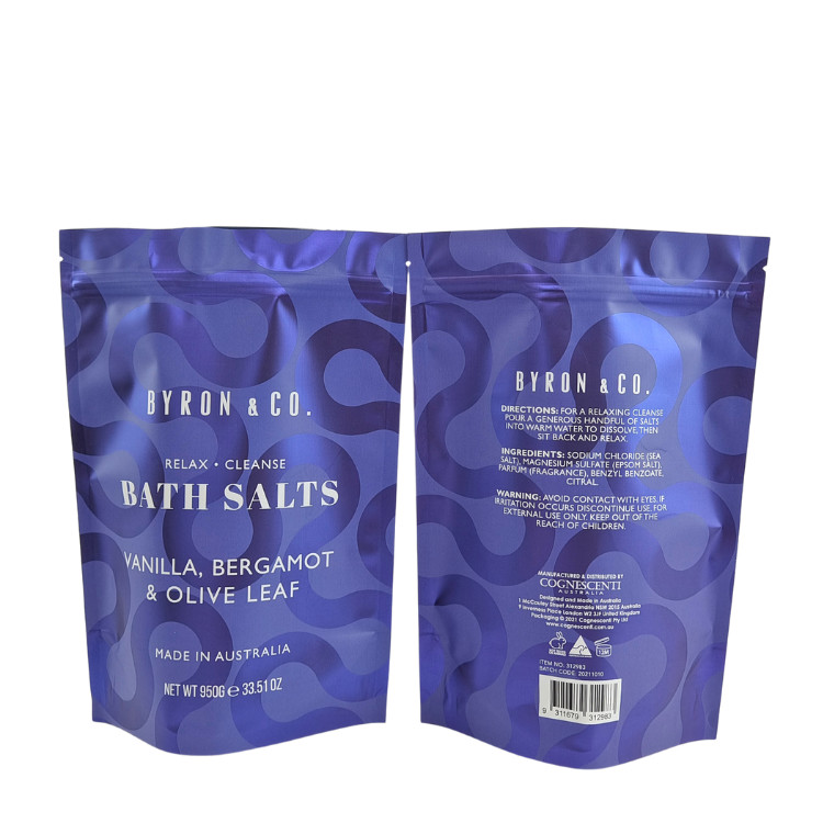 খাদ্যের জন্য মাইলার ব্যাগ ক্রাফট পেপার জিপলক স্ট্যান্ড আপ পকেট