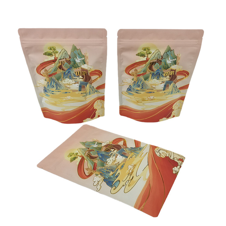 সেরা বিক্রয় কাস্টম নরম স্পর্শ মাইলার ব্যাগ স্ট্যান্ড আপ অ্যালুমিনিয়াম ফয়েল 3.5g গন্ধ প্রতিরোধী প্রোটিন কফি মশলা ময়দা প্যাকেজিং Po