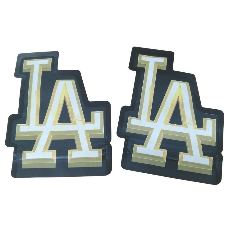 কাস্টম মুদ্রিত 3.5g অনন্য বিশেষ ডাই কাট অনিয়মিত আকৃতির মাইলার ব্যাগ সিল 8th গন্ধ প্রতিরোধক বিশেষ Cali Mylar ব্যাগ