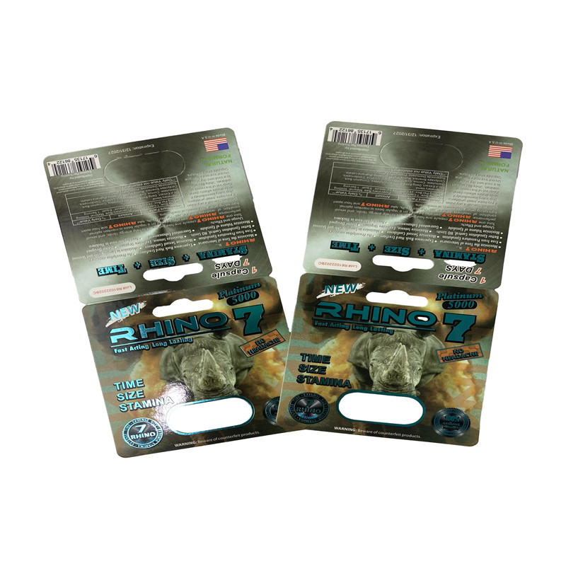 গামি বিয়ার প্যাকেজিং পুরুষ যৌন বর্ধন পিল বুদবুদ কাগজ কার্ড প্যাকেজিং