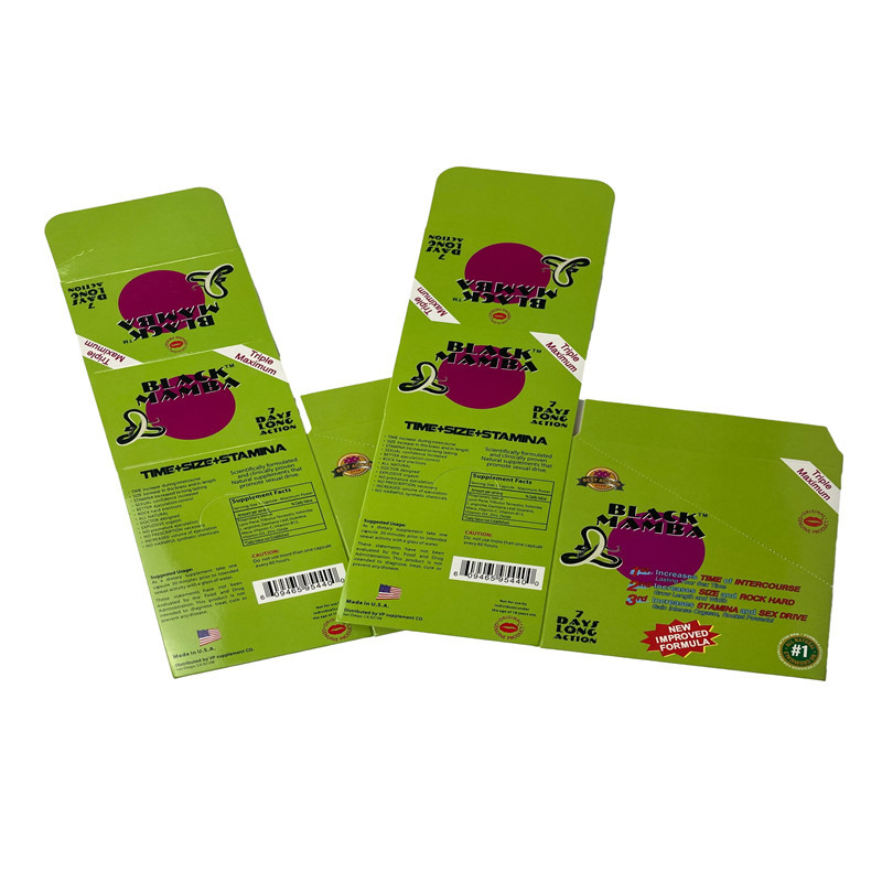 ব্ল্যাক ম্যাম্বার সেক্স পিল প্যাকেজিং ব্ল্যাক প্যান্থার ব্লাস্টার কার্ড প্যাকেজিং
