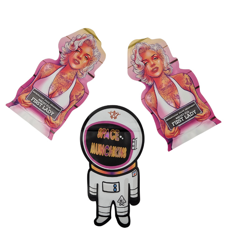 কাস্টম প্রিন্ট আকার মিনি মাইলার ব্যাগ 1g 3.5g 7g 14g 28g মাশরুম শিশু প্রতিরোধী গন্ধ প্রতিরোধী নরম স্পর্শ Cali প্যাক মাইলার ব্যাগ