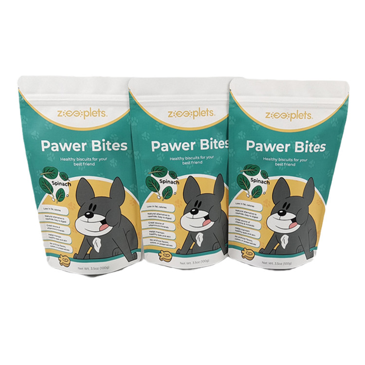 কম এমওকিউ স্ট্যান্ড আপ প্যাকেজ ক্রাফট পেপার প্রিন্ট প্যাকেজিং প্যাকিং প্যাট ট্রিট লোগো সহ গন্ধ প্রুফ ব্যাগ