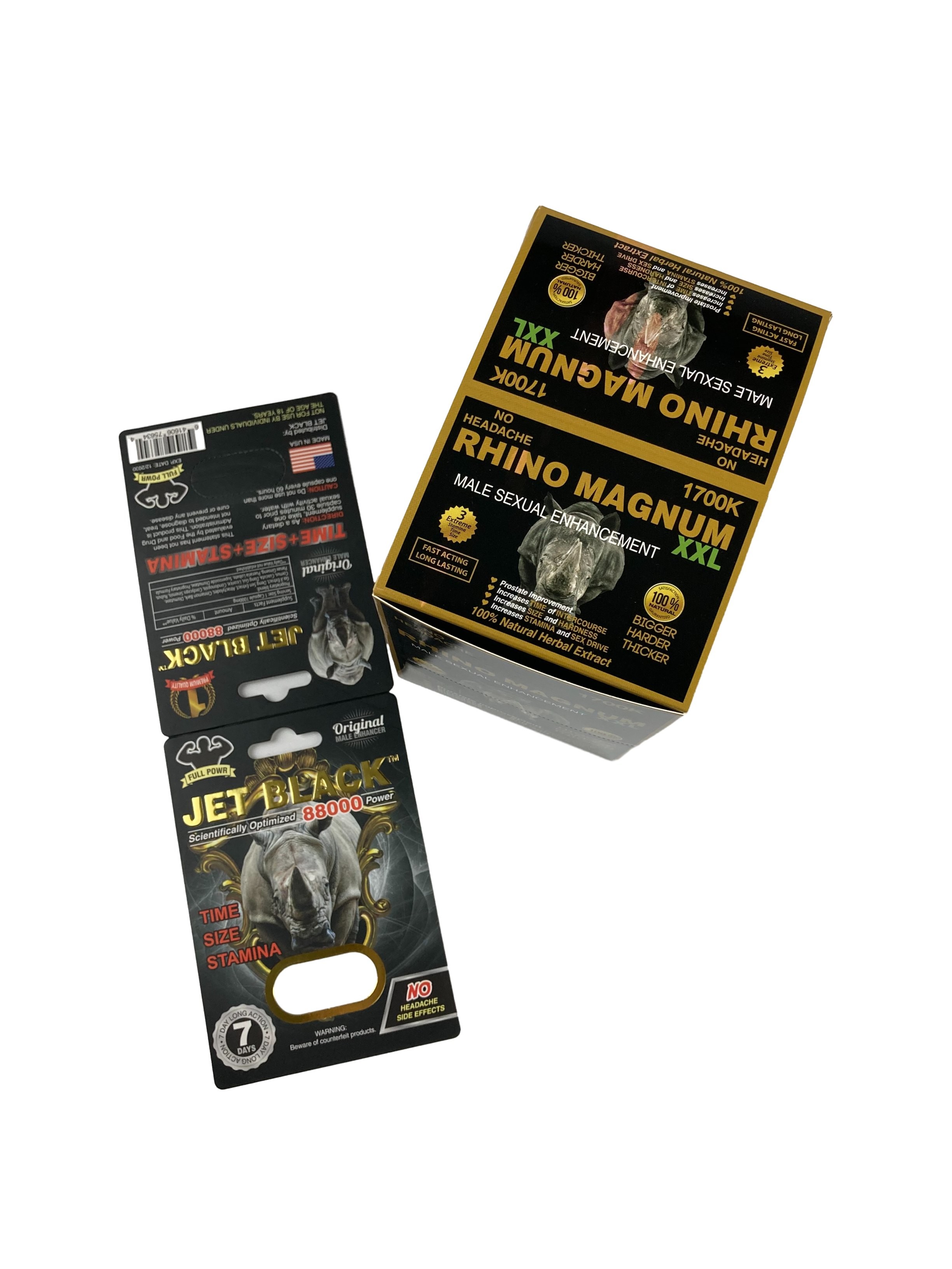 পাইকারি কাস্টম মুদ্রিত Rhino পিল ট্যাবলেট প্যাকেজিং কাগজ কার্ড সঙ্গে কাগজ বাক্স প্যাকেজিং পিল