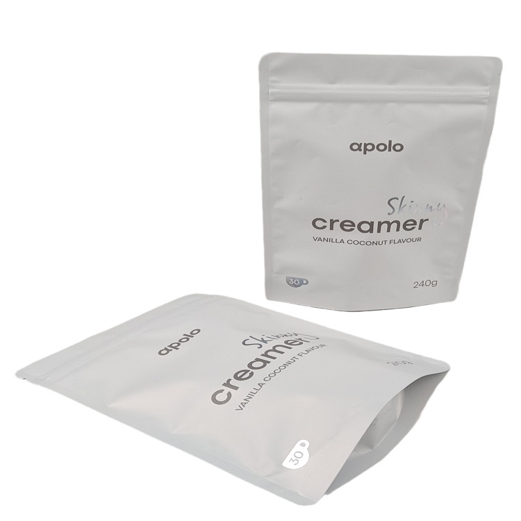 কারখানার সরবরাহ অ্যালুমিনিয়াম ফয়েল গামি ক্যান্ডি প্যাকেজিং গন্ধ প্রতিরোধী জিপার স্ট্যান্ড আপ কফি প্রোটিন মশলা জন্য মাইলার ব্যাগ fl