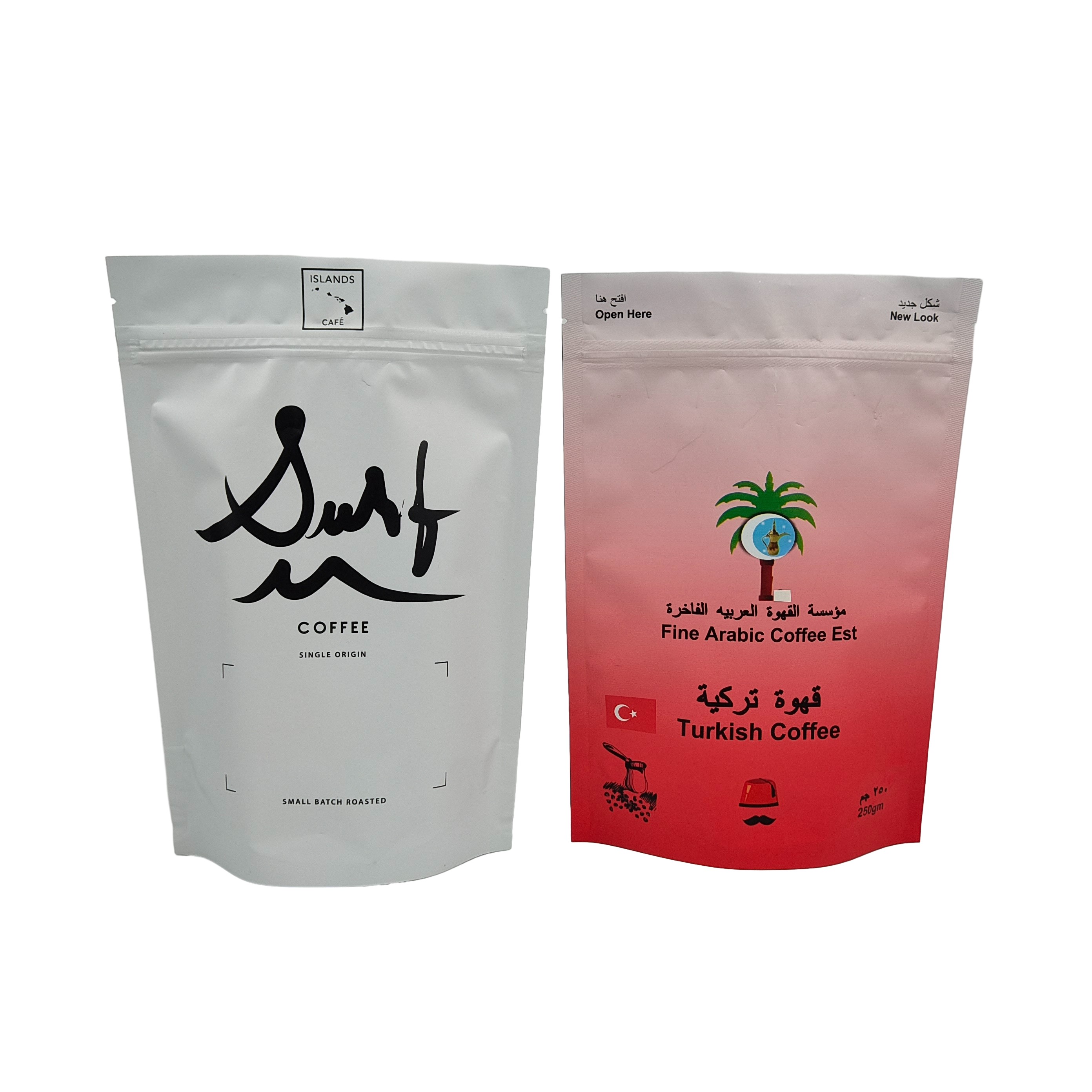 স্বচ্ছ ক্লিয়ার উইন্ডো ফুড গ্রেড প্যাকেজিং ব্যাগ কাস্টম মুদ্রিত জিপলক পুনরায় সিলযোগ্য স্ট্যান্ড আপ ব্যাগ