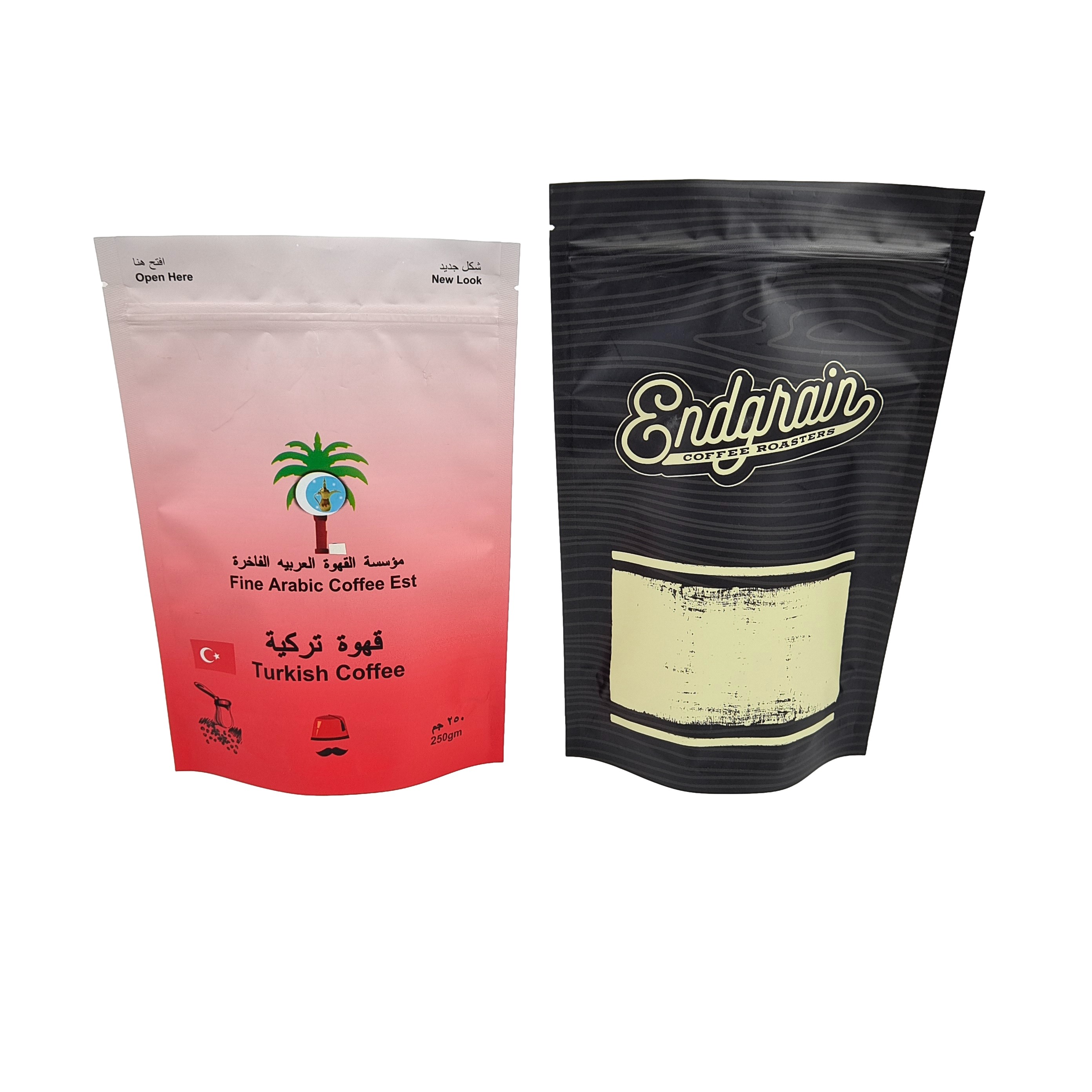 কাস্টম লোগো উচ্চ মানের স্ট্যান্ড আপ কফি ব্যাগ সঙ্গে ভালভ সহজে ছিদ্র জিপার অ্যালুমিনিয়াম ফয়েল ব্যাগ