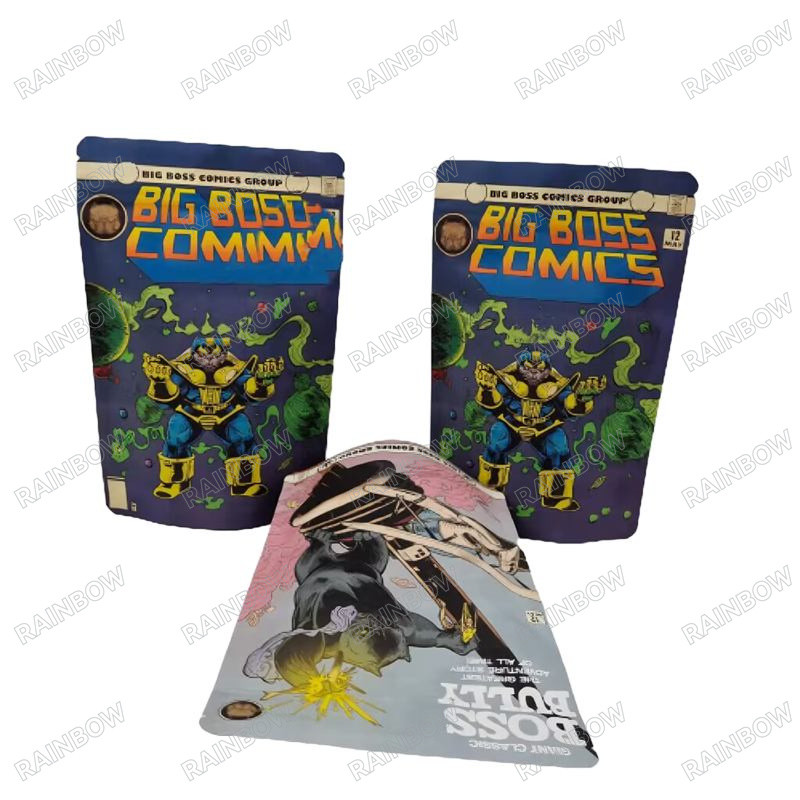 কাস্টম পুনরায় বন্ধযোগ্য তাপ সীল স্ট্যান্ড আপ কাগজ ব্যাগ স্ন্যাক কুকিজ খাদ্য প্যাকেজিং জিপার ব্যাগ