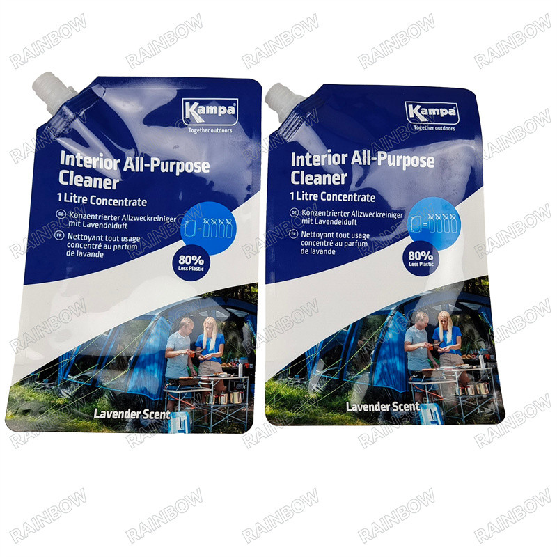 পানীয় জলের প্লাস্টিকের তরল ব্যাগ প্যাকেজিং পুনরায় ব্যবহারযোগ্য প্লাস্টিকের খাদ্য স্পুট ব্যাগ