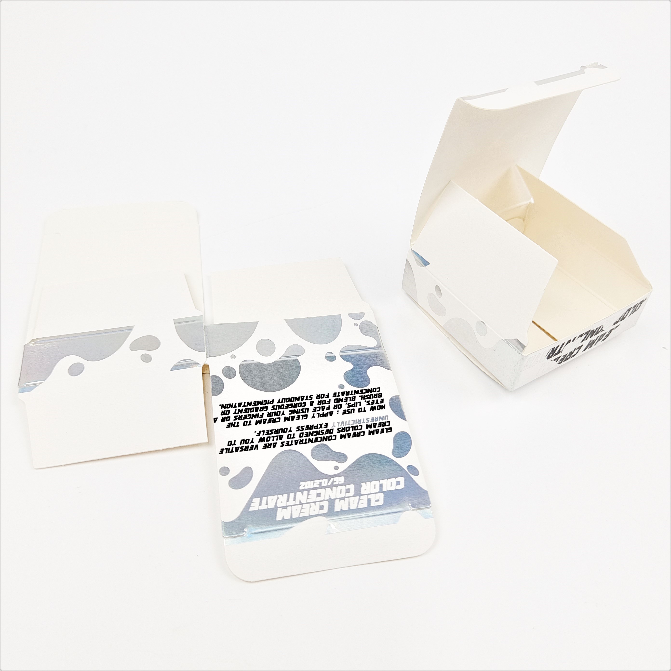 চকচকে পৃষ্ঠতল সমাপ্তি ভাঁজ বাক্স প্যাকেজ 350g বেধ এবং আরো