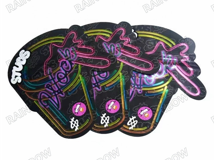 গন্ধ প্রতিরোধী হার্বাল ধূপ প্যাকেজিং জিপ লক মাইলার সিবিডি তেল আগাছা হ্যাম্প ব্যাগ গ্রাভুর প্রিন্টিং