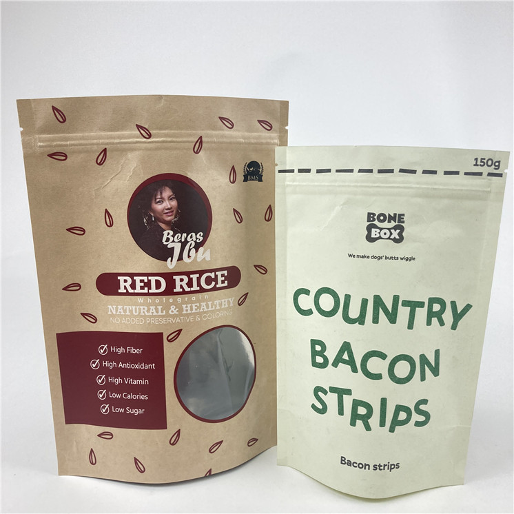 গুণমান নিশ্চিতকরণ স্ট্যান্ড আপ অ্যালুমিনিয়াম ফয়েল ব্যাগ সঙ্গে জিপার খাদ্য স্ন্যাক প্যাকেজিং ব্যাগ