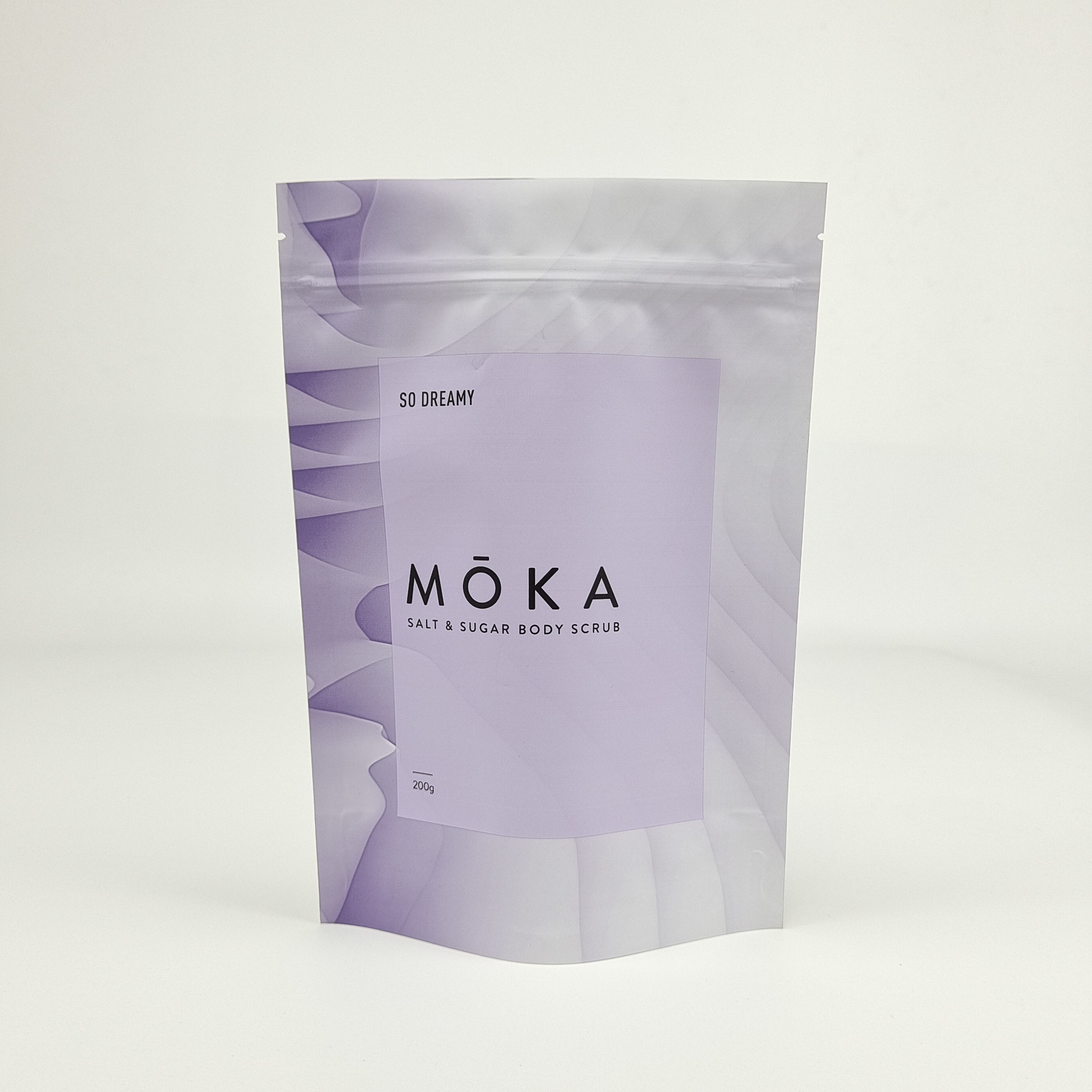 কাস্টম ডিজিটাল প্রিন্টিং ক্রাফট পেপার ব্যাগ স্ট্যান্ড আপ জিপলক অ্যালুমিনিয়াম ফয়েল ব্যাগ কফি শরীর স্ক্রাব প্যাকেজিং জন্য