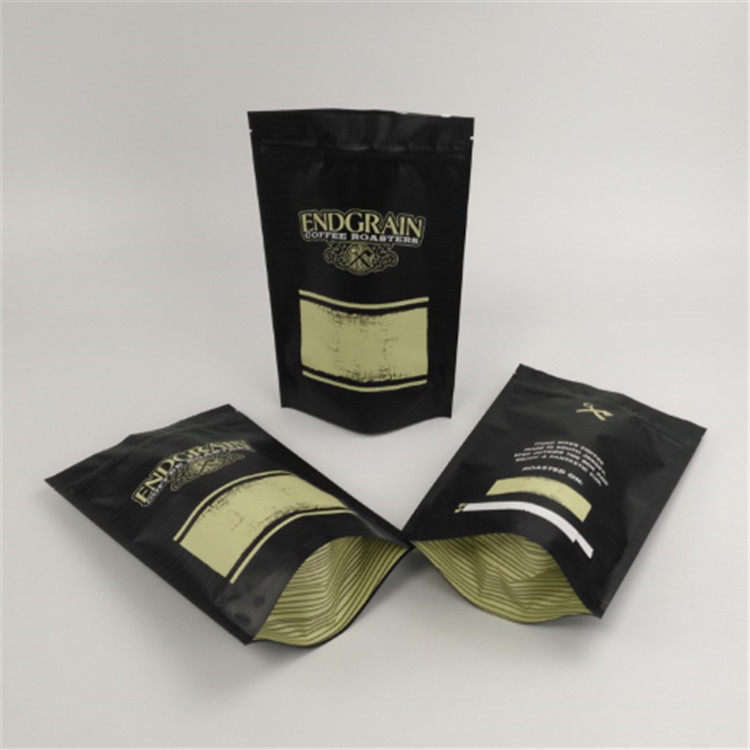 কারখানার পাইকারি জিপার সঙ্গে স্ট্যান্ড আপ ব্যাগ কাস্টমাইজড আকার এবং রং উপলব্ধ প্যাকেজিং ব্যাগ