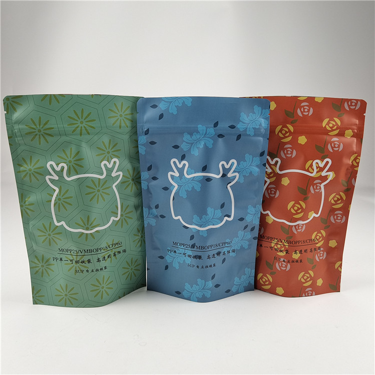 কাস্টমাইজড আকার পরিবেশ বান্ধব স্ন্যাক ব্যাগ প্যাকেজিং ম্যাট অ্যালুমিনিয়াম ফয়েল স্ট্যান্ড আপ পকেট জিপলক ডয়প্যাক ব্যাগ