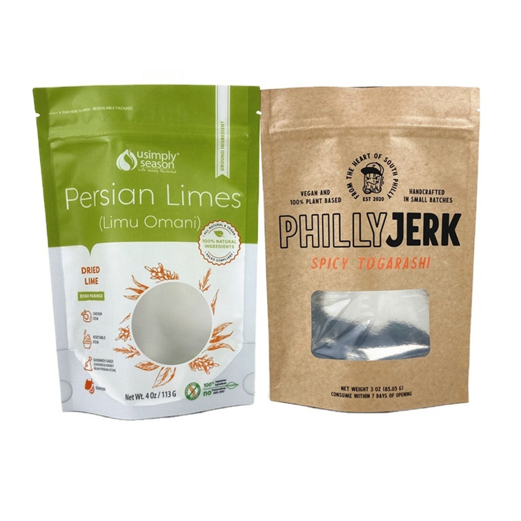 ফুড গ্রেড ক্রেফট পেপার ব্যাগ ম্যানগো পাউডার ভোজ্য কুকি বাদাম পোষা প্রাণী খাদ্য পরিবেশ বান্ধব চা ছেড়ে গন্ধ প্রতিরোধী কাগজ ব্যাগ