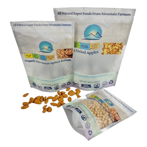 পাইকারি কাস্টম পুনরায় বন্ধযোগ্য প্লাস্টিকের ব্যাগ চা প্যাকেজিং স্ট্যান্ড আপ পকেট জিপ লক ব্যাগ