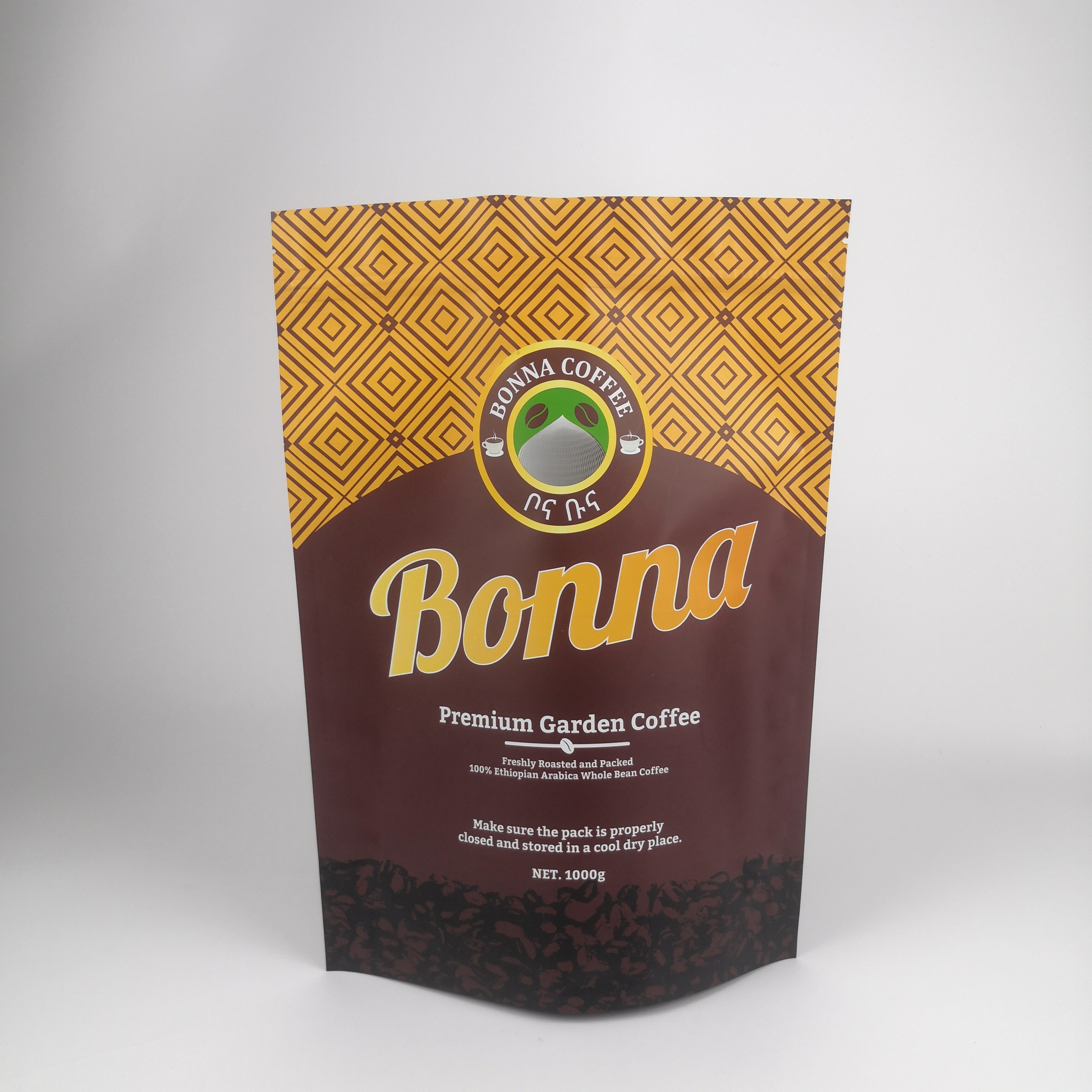 লোগো সহ কাস্টম পুনরায় সিলযোগ্য গন্ধ প্রতিরোধী ক্রাফ্ট পেপার প্যাকেজিং ব্যাগ