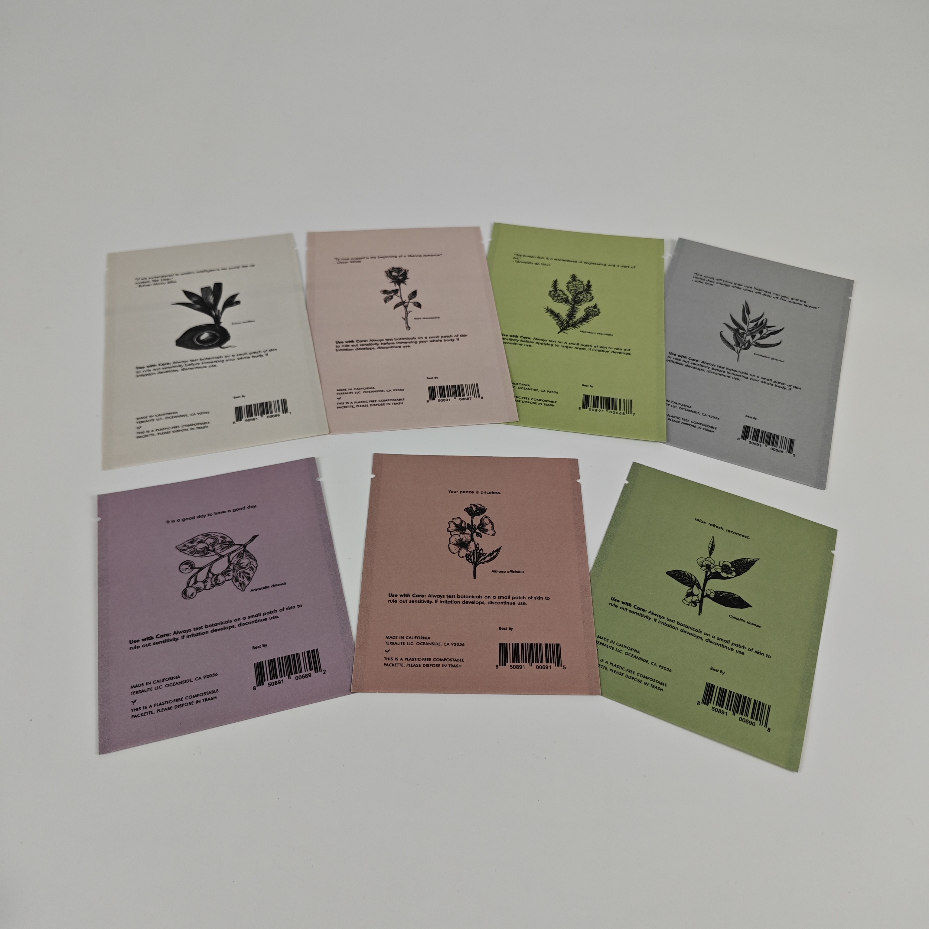 জিপলক বায়োডেগ্রেডেবল ক্রাফ্ট স্ট্যান্ড আপ প্যাচ ডিজিটাল প্রিন্টিং পুনরায় সিলযোগ্য মাইলার ব্যাগ