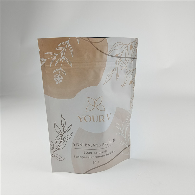 নতুন ডিজাইন কাস্টমাইজড সাইজ ম্যাট ফিনিস স্ন্যাক ব্যাগ প্যাকেজিং ম্যাট অ্যালুমিনিয়াম ফয়েল স্ট্যান্ড আপ পকেট জিপলক ডয়প্যাক ব্যাগ