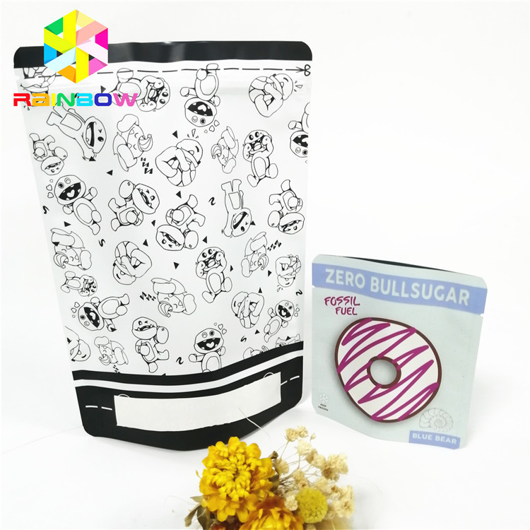 পুনরায় ব্যবহারযোগ্য বৈশিষ্ট্য এবং জিপার বন্ধ সঙ্গে ম্যাট সমাপ্তি পোষা প্রাণী খাদ্য ব্যাগ