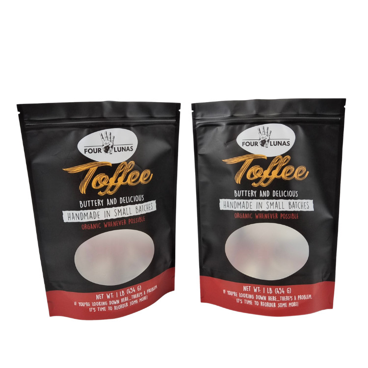 ট্রান্সপারেন্ট ডিজাইন এবং জিপার বন্ধের সাথে টিয়ার নটচ ফিচার পোষা প্রাণী খাদ্য থলি